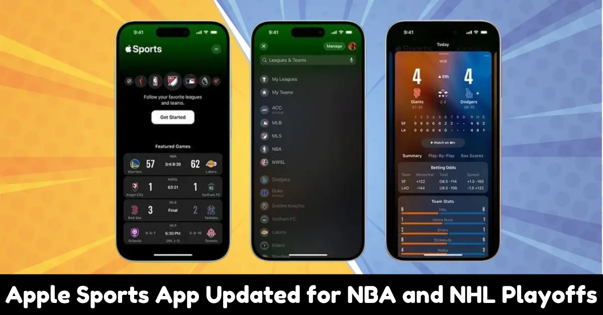 Apple Sports App Updated for NBA and NHL Playoffs