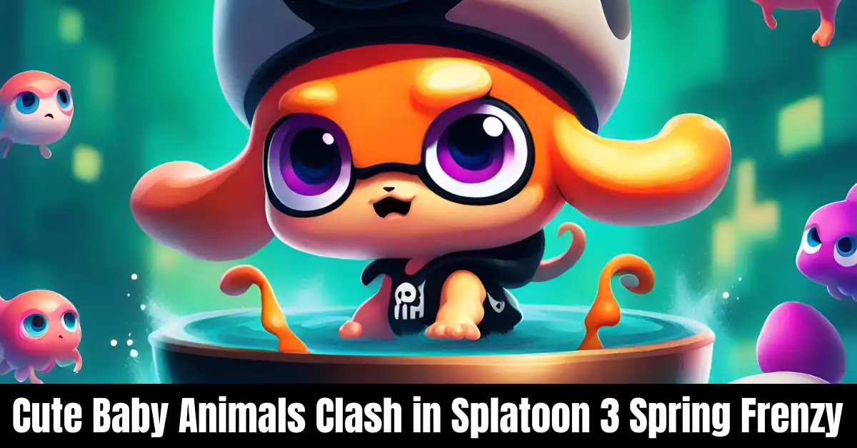 Cute Baby Animals Clash in Splatoon 3 Spring Frenzy